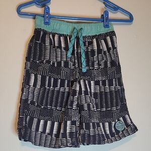 Patagonia Black and White Patterned Kids Shorts
